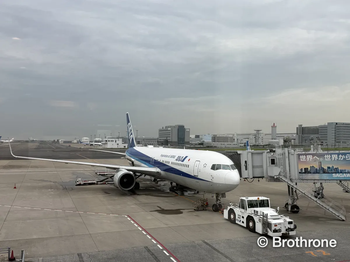 ANA Boeing 767-300ER parked on the tarmac