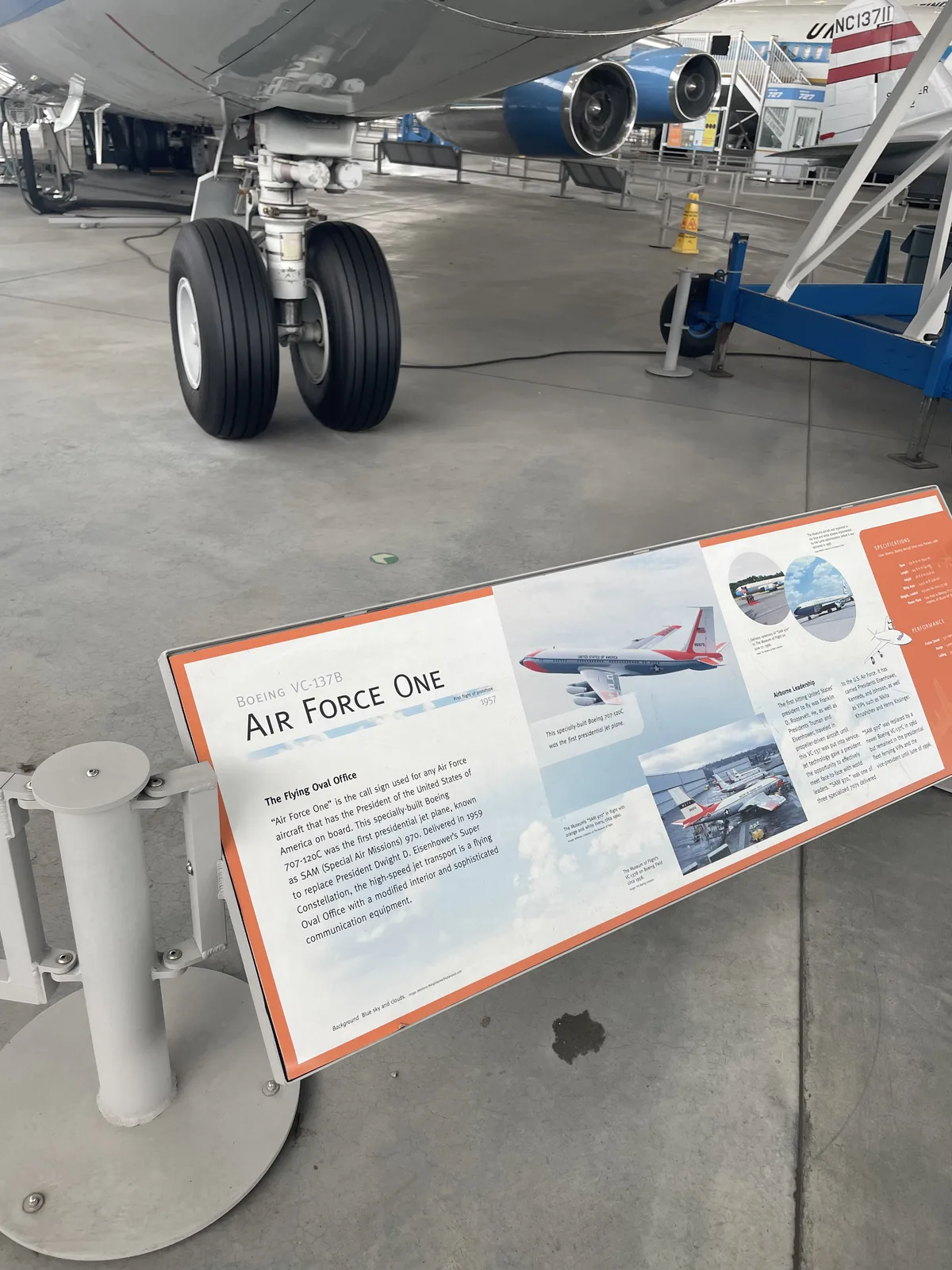 Concorde cockpit with instrument panels on display at Seattle Museum of Flight