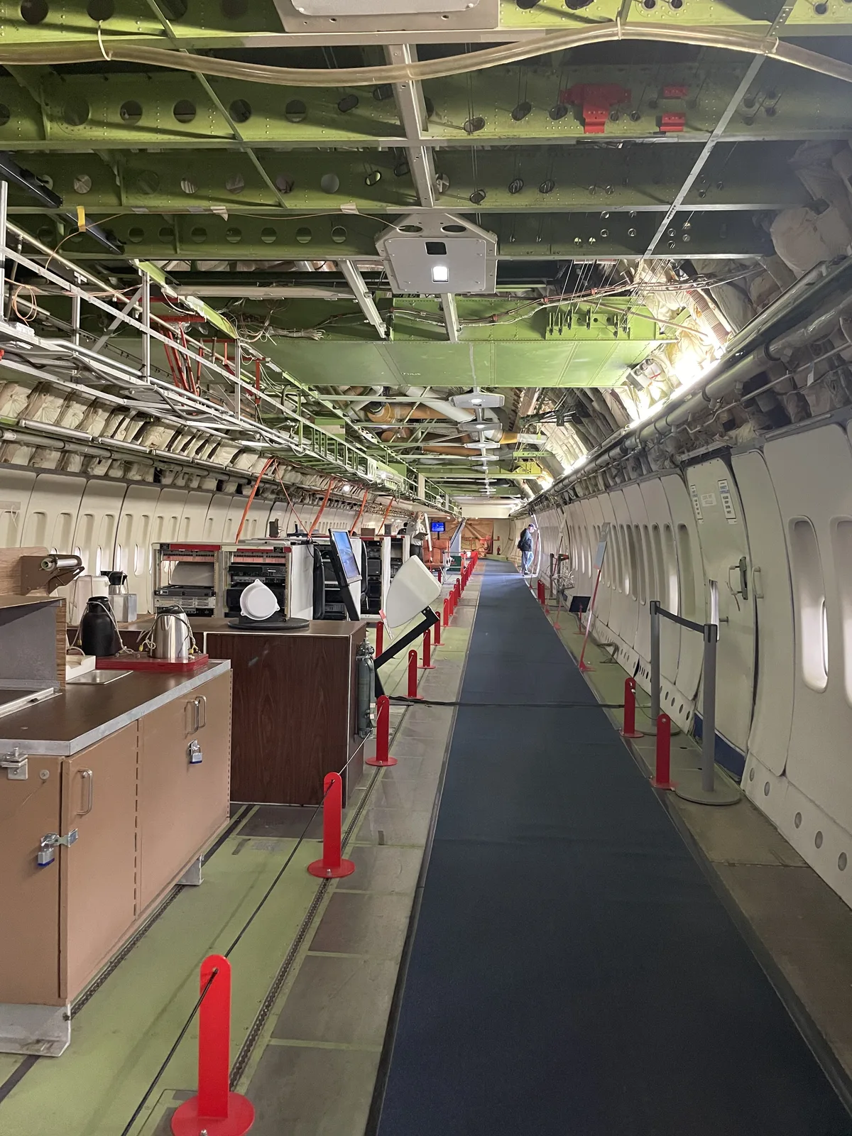 Boeing 747 prototype registration N7470 on display in the Aviation Pavilion at Seattle Museum of Flight