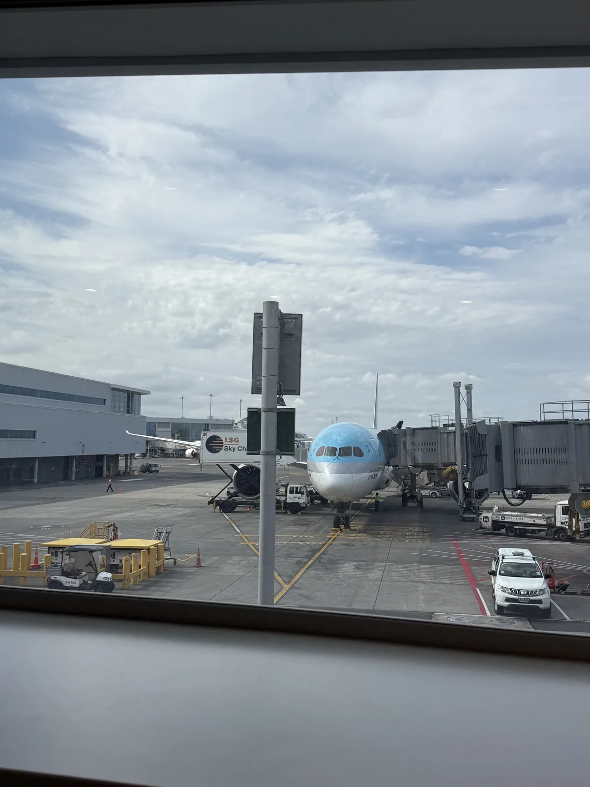 Auckland Airport international terminal corridor after immigration
