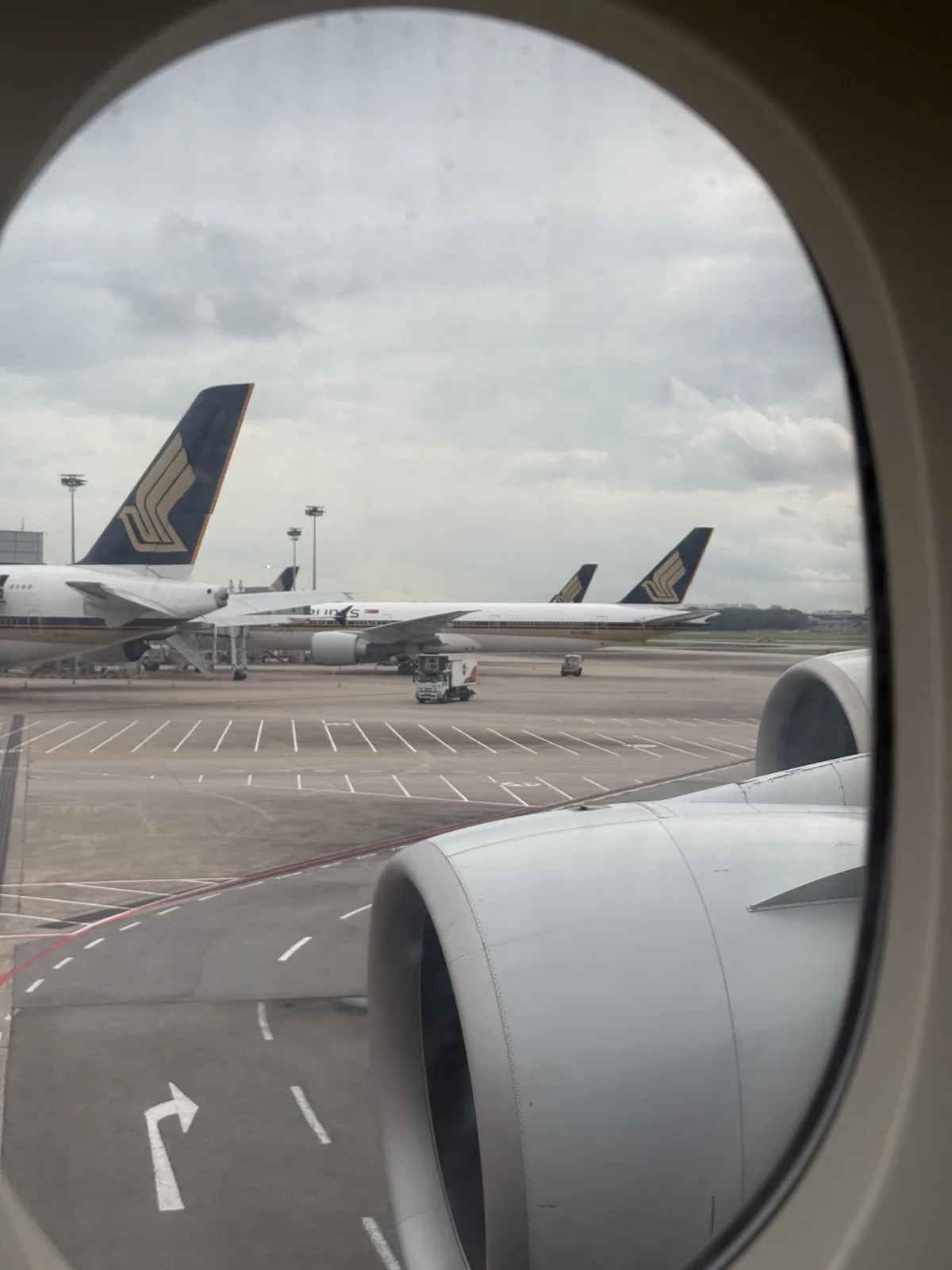 Singapore Changi Airport terminal view on arrival from Sydney