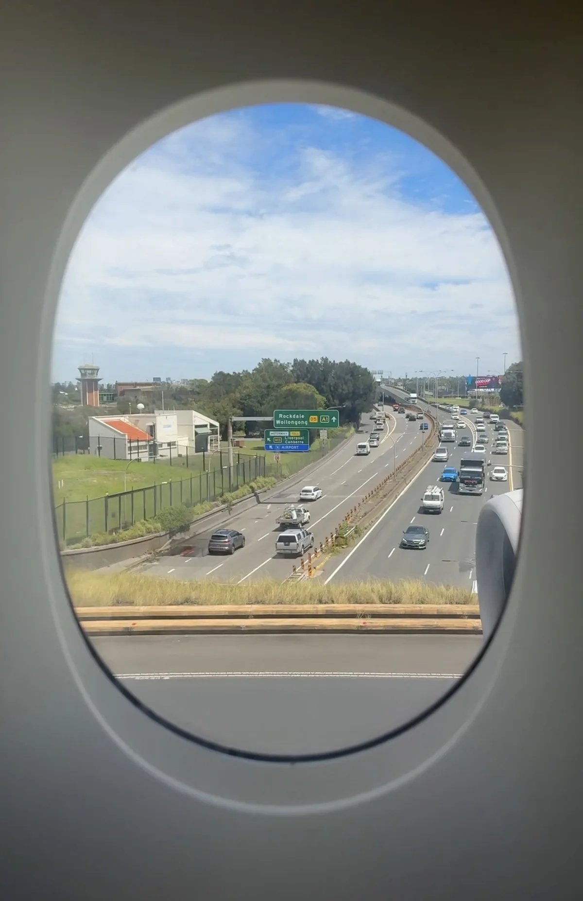 Singapore Airlines A380 economy class cabin overview at cruise altitude