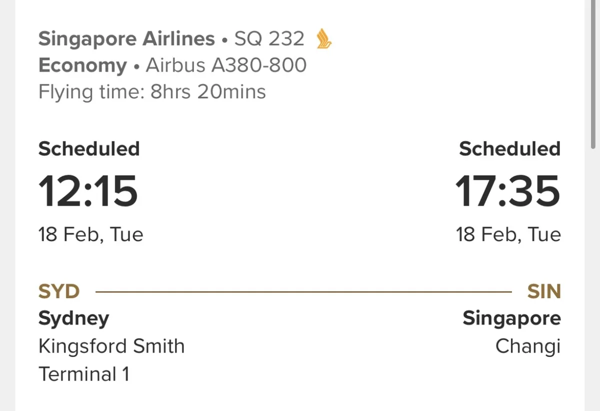 Departure gate view at Sydney Airport showing aircraft on apron