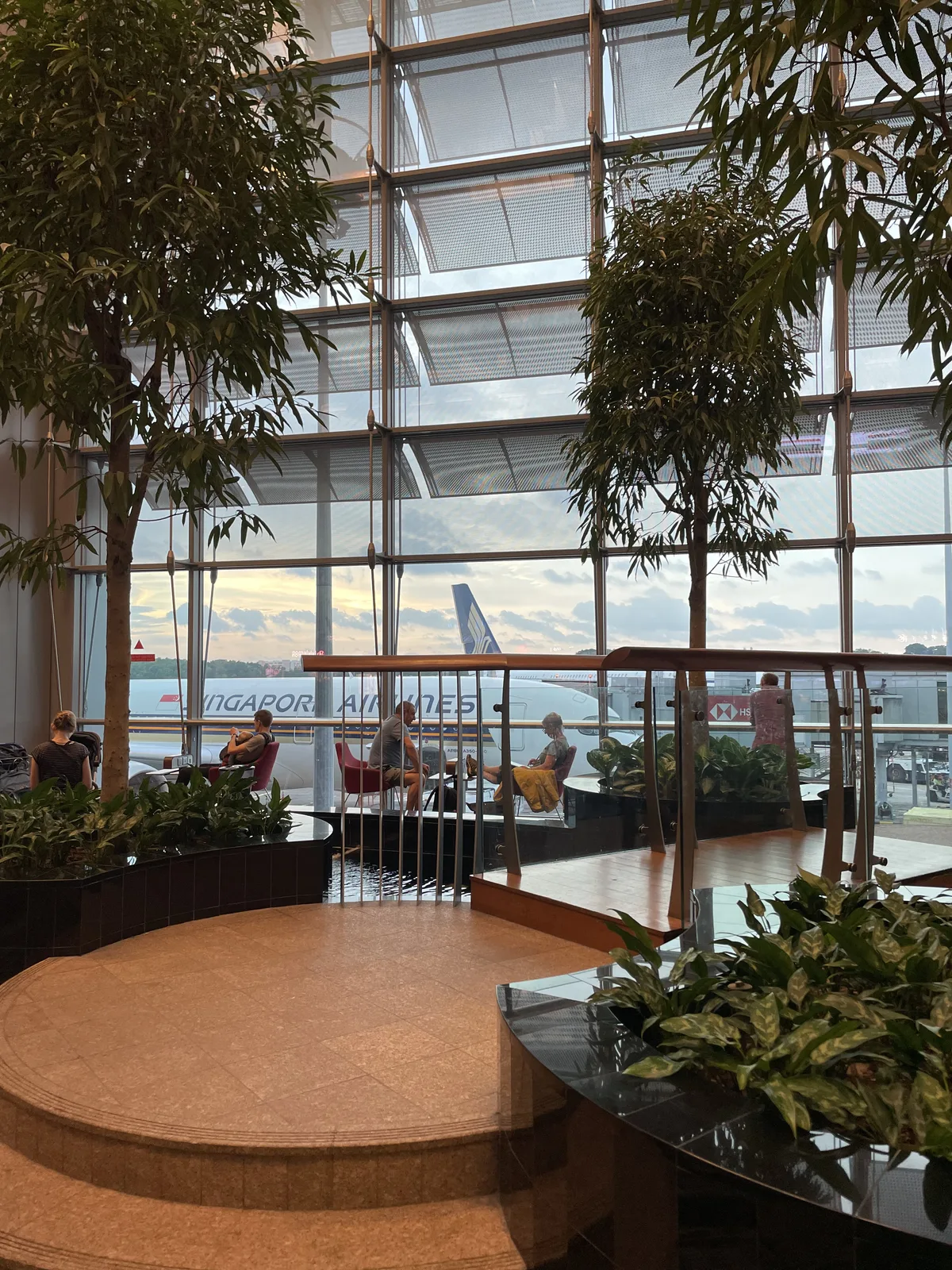 Singapore Changi Airport terminal exterior during layover