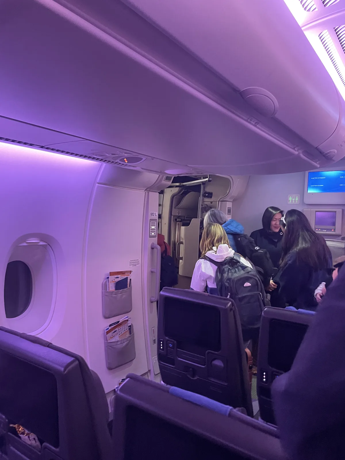 Aerial view of London suburbs during approach to Heathrow Airport