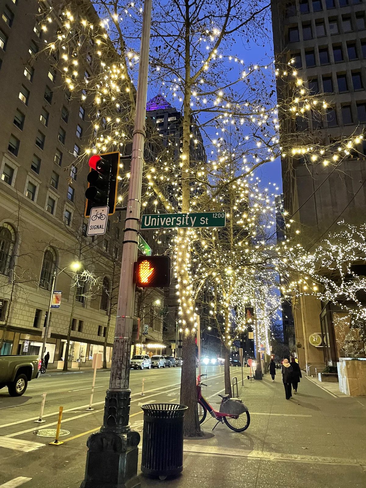 University Street Light Rail Station in downtown Seattle near Crowne Plaza