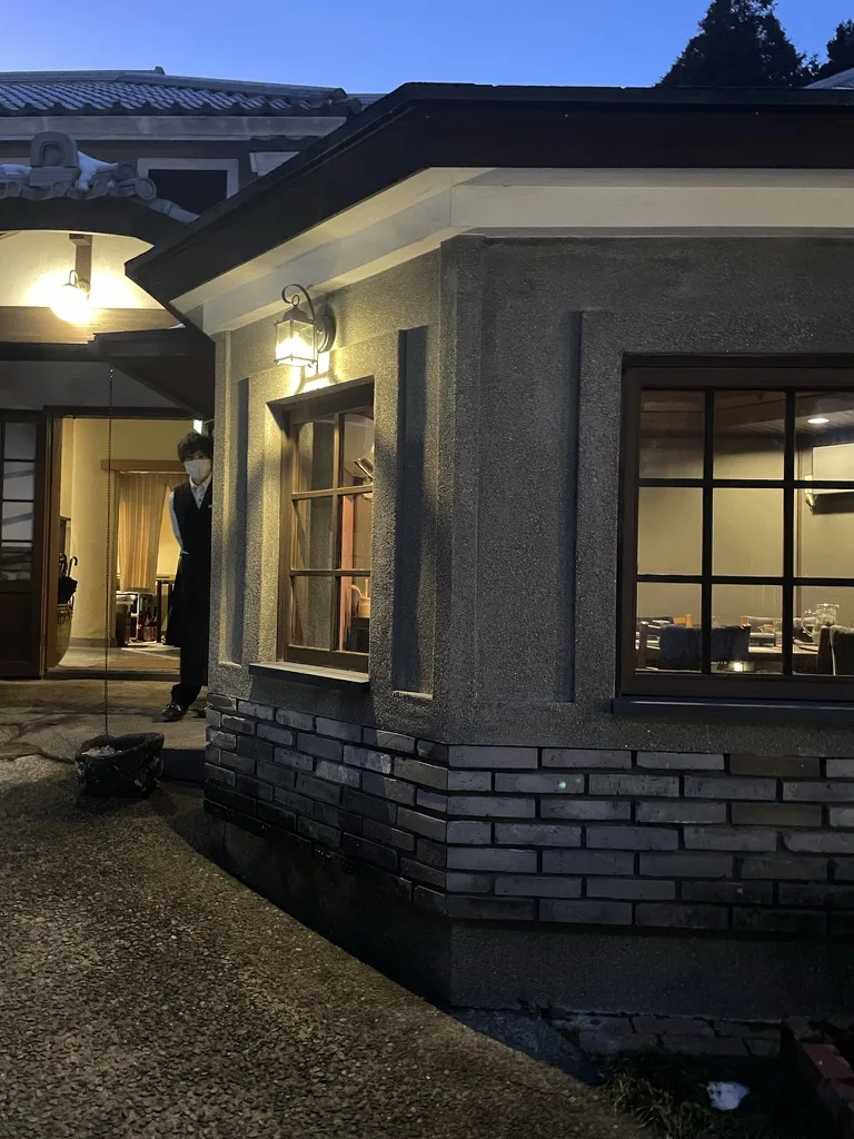 Private kaiseki dining room at Ikkouten ryokan with traditional Japanese setting