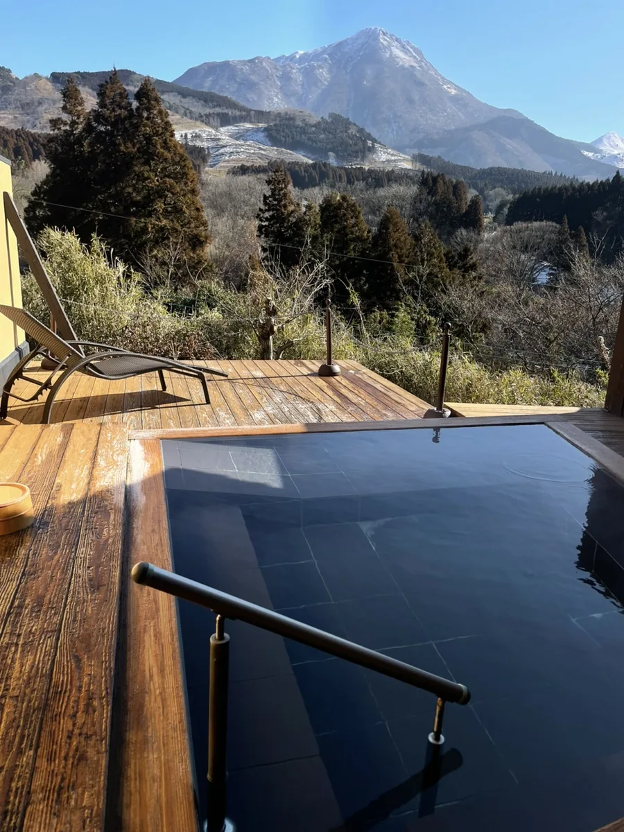 Ikkouten outdoor communal hot spring with scenic views of the surrounding landscape