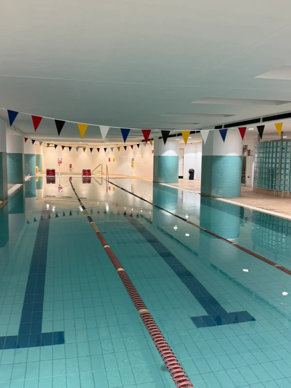 Hilton Sydney indoor swimming pool and sauna area