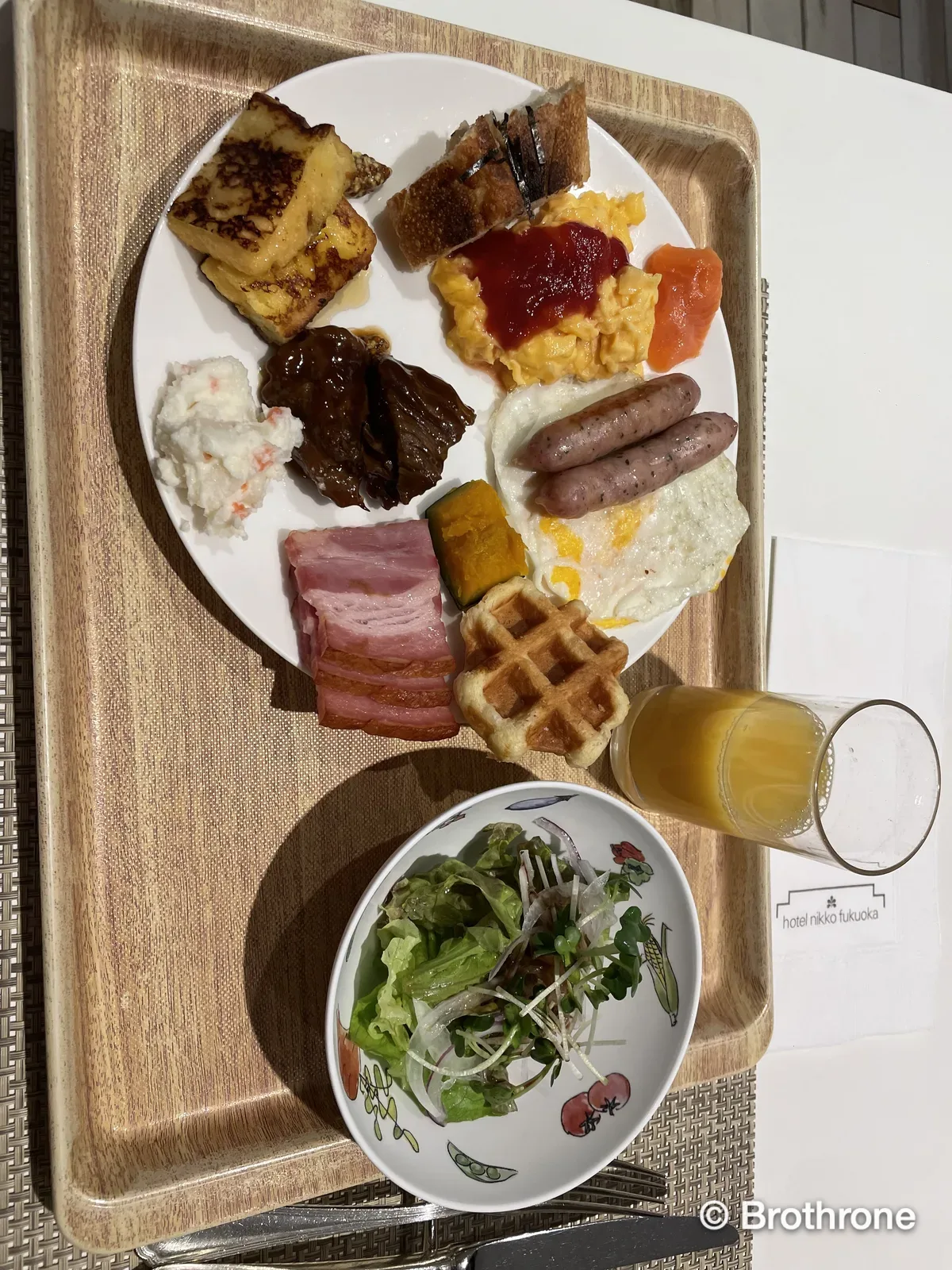 호텔 닛코 후쿠오카 조식 접시