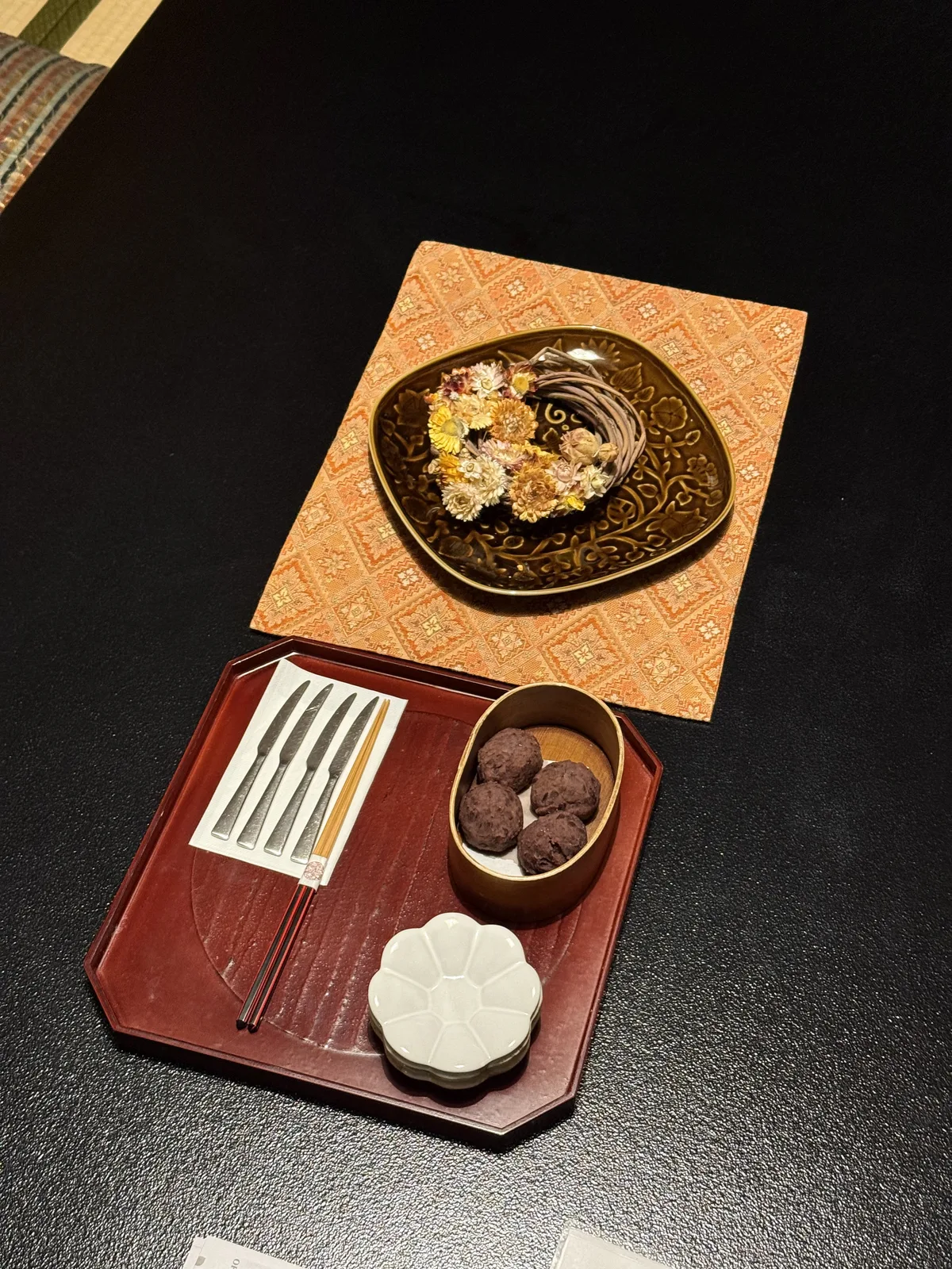 Korakuen ryokan welcome food
