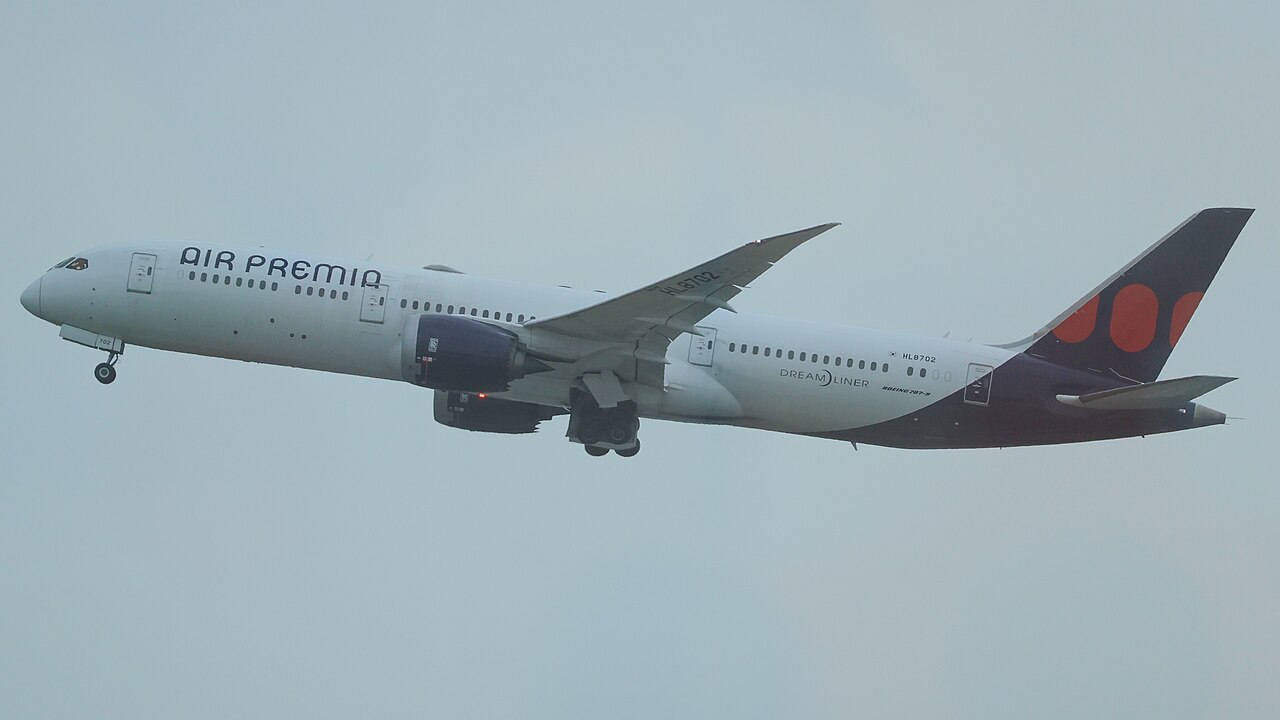 Air Premia 787-9 at Incheon, June 2026.