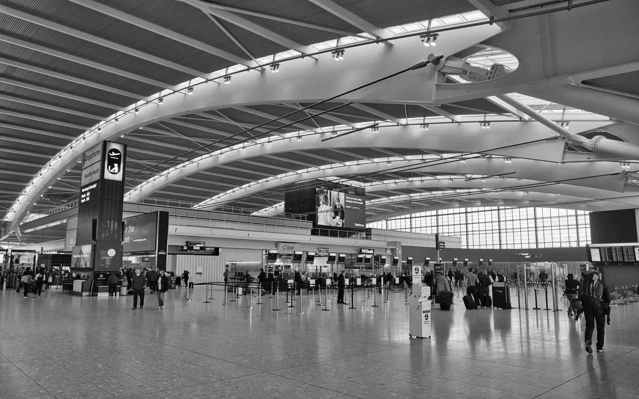 런던 히드로공항 제5여객터미널 영국항공 체크인 홀 전경