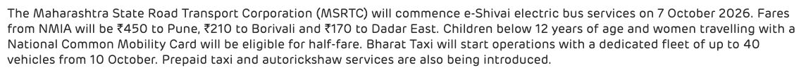 Official MSRTC bus launch date of 7 October and destination fares