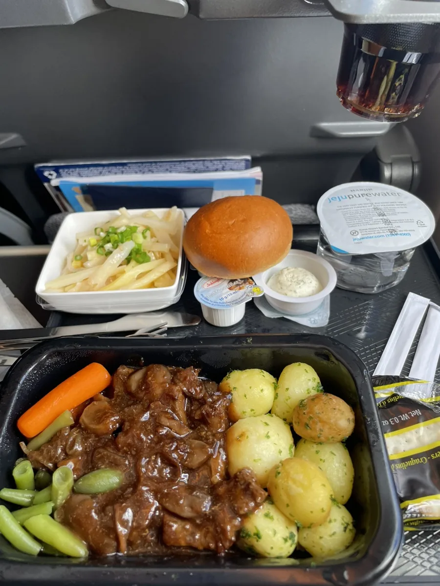 싱가포르항공 이코노미 기내식