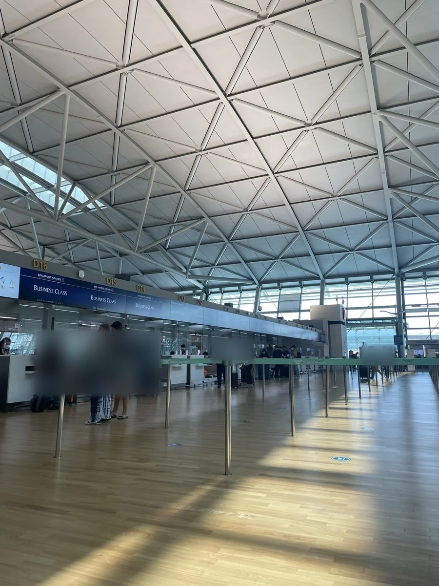 인천공항 1터미널 체크인 카운터 구역