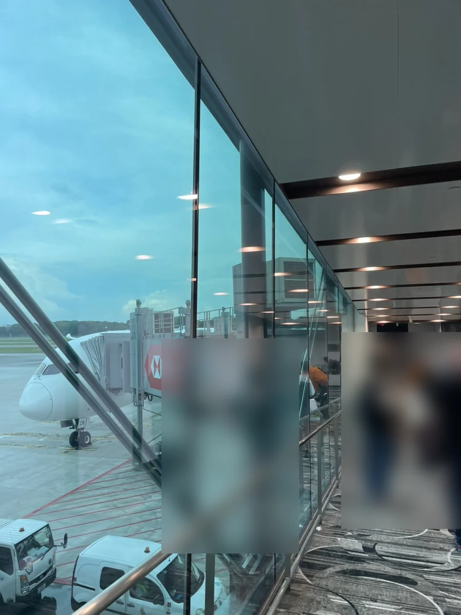 창이공항 환승 터미널 내 야외 흡연 구역