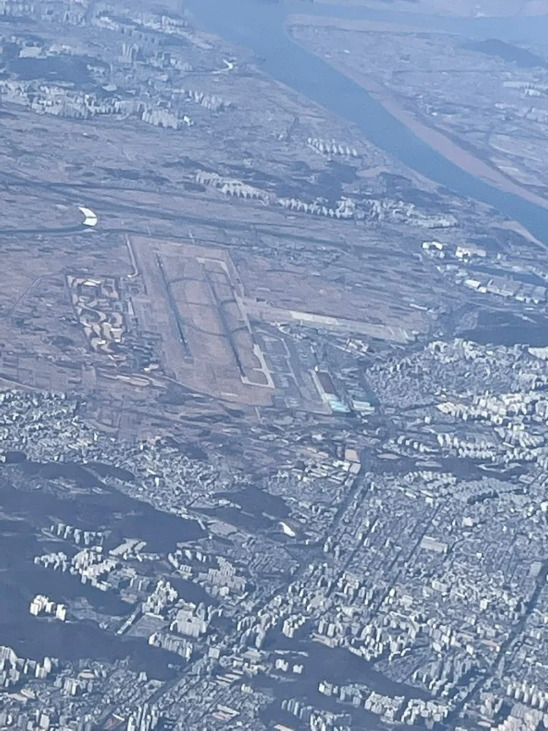하늘에서 내려다본 김포공항