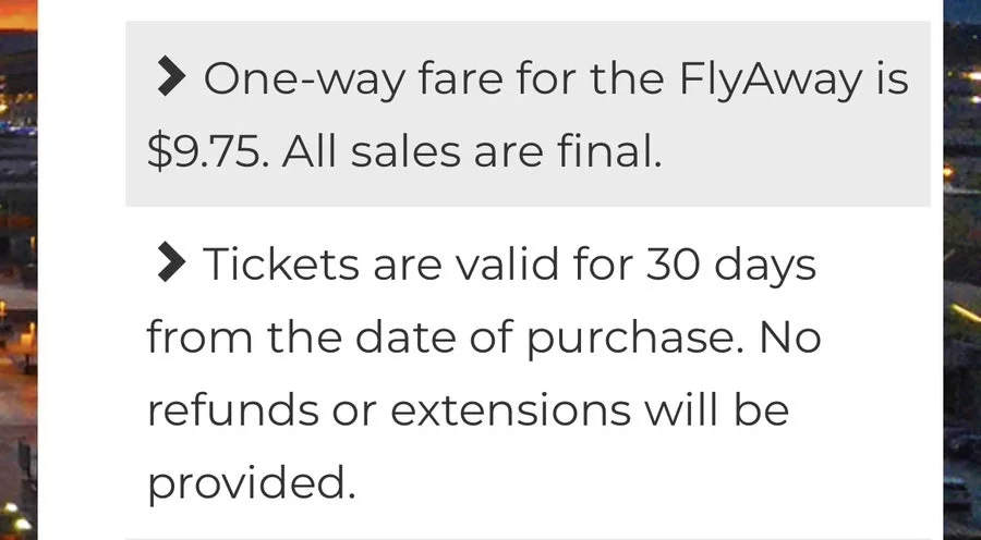 LAX FlyAway 버스 요금 안내 (편도 $9.75)